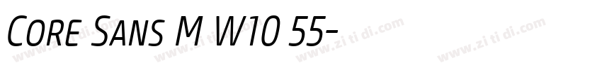 Core Sans M W10 55字体转换